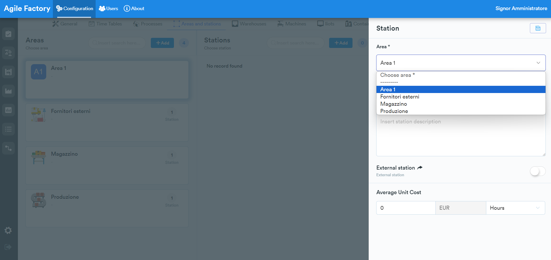 Add station